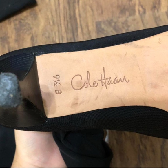 Cole Haan Black Heeled Boots Size 9.5 - Picture 9 of 15
